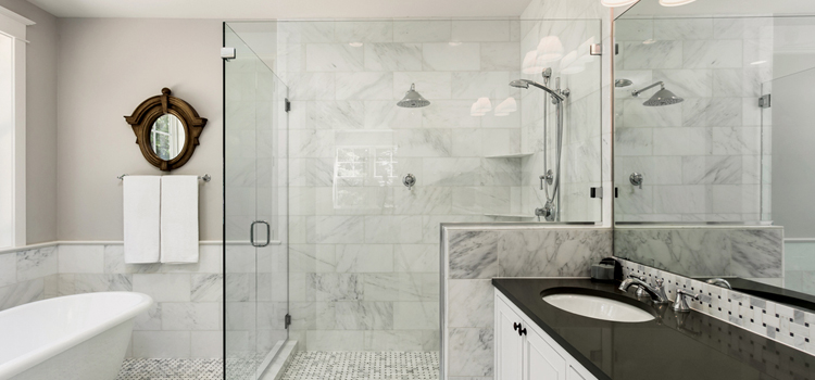 bathroom shower door installation in Santa Clarita